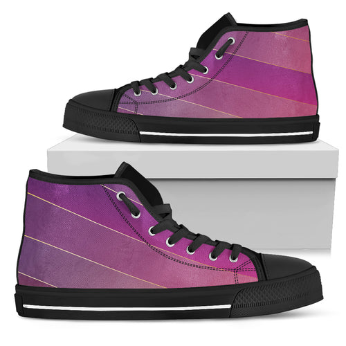Glamour Purple Women's High Top Shoes